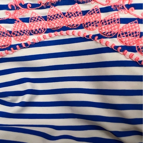 Blue, White and Pink Bikini Top - Picture 8 of 13